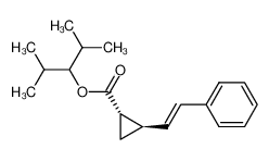 (1S,2R)-2-((E)-Styryl)-cyclopropanecarboxylic acid 1-isopropyl-2-methyl-propyl ester CAS:198288-78-7 manufacturer & supplier