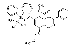 (2R,4aR,5S,8aS)-7-(tert-Butyl-diphenyl-silanyloxymethyl)-5-methoxymethoxy-2-phenyl-4,4a,5,8-tetrahydro-benzo[1,3]dioxine-8a-carboxylic acid methyl ester CAS:198289-41-7 manufacturer & supplier