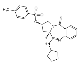 (2R,11aS)-1,2,3,11a-tetrahydro-11-cyclopentylamino-2-(p-tolylsulfonyloxy)-5H-pyrrolo[2,1-c][1,4]benzodiazepine-5-thione CAS:198289-99-5 manufacturer & supplier