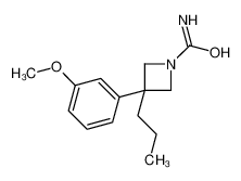 3-(3-methoxyphenyl)-3-propylazetidine-1-carboxamide CAS:19832-50-9 manufacturer & supplier