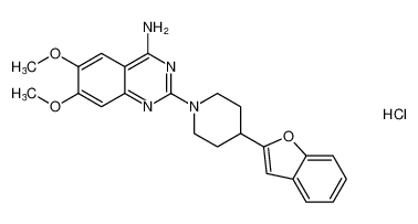 2-(4-(benzofuran-2-yl)piperidin-1-yl)-6,7-dimethoxyquinazolin-4-amine hydrochloride CAS:198334-32-6 manufacturer & supplier