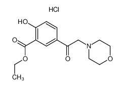 2-Hydroxy-5-(2-morpholin-4-yl-acetyl)-benzoic acid ethyl ester; hydrochloride CAS:19834-20-9 manufacturer & supplier