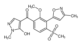 (5-hydroxy-1-methyl-1H-pyrazol-4-yl)(2-methoxy-3-(3-methylisoxazol-5-yl)-4-(methylsulfonyl)phenyl)methanone CAS:198344-83-1 manufacturer & supplier