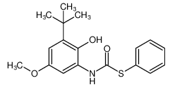 S-phenyl (3-(tert-butyl)-2-hydroxy-5-methoxyphenyl)carbamothioate CAS:198348-73-1 manufacturer & supplier