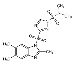 N,N-dimethyl-3-((2,5,6-trimethyl-1H-benzo[d]imidazol-1-yl)sulfonyl)-1H-1,2,4-triazole-1-sulfonamide CAS:198349-86-9 manufacturer & supplier