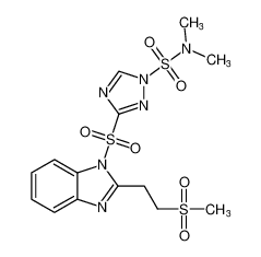 N,N-dimethyl-3-((2-(2-(methylsulfonyl)ethyl)-1H-benzo[d]imidazol-1-yl)sulfonyl)-1H-1,2,4-triazole-1-sulfonamide CAS:198350-31-1 manufacturer & supplier