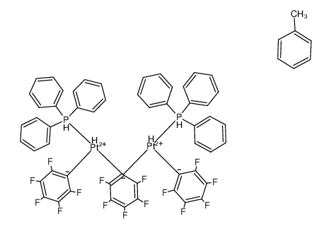 cis-[(pentafluorophenyl)(triphenylphosphine)Pt(μ-H)(μ-pentafluorophenyl)Pt(pentafluorophenyl)(triphenylphosphine)]*toluene CAS:198351-65-4 manufacturer & supplier