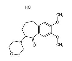 2,3-Dimethoxy-6-morpholin-4-yl-6,7,8,9-tetrahydro-benzocyclohepten-5-one; hydrochloride CAS:19839-54-4 manufacturer & supplier