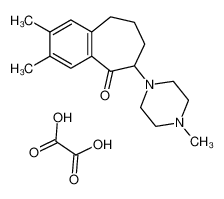 2,3-dimethyl-6-(4-methylpiperazin-1-yl)-6,7,8,9-tetrahydrobenzo[7]annulen-5-one,oxalic acid CAS:19839-55-5 manufacturer & supplier