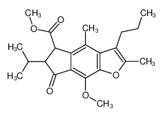 6-Isopropyl-8-methoxy-2,4-dimethyl-7-oxo-3-propyl-6,7-dihydro-5H-indeno[5,6-b]furan-5-carboxylic acid methyl ester CAS:1984-53-8 manufacturer & supplier