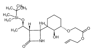 ((1S,2S,3R)-3-{(2R,3S)-3-[(R)-1-(tert-Butyl-dimethyl-silanyloxy)-ethyl]-4-oxo-azetidin-2-yl}-2-hydroxy-cyclohexyloxy)-acetic acid allyl ester CAS:198402-07-2 manufacturer & supplier