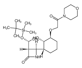 (3S,4R)-3-[(R)-1-(tert-Butyl-dimethyl-silanyloxy)-ethyl]-4-[(1R,2S,3S)-2-hydroxy-3-(2-morpholin-4-yl-2-oxo-ethoxy)-cyclohexyl]-azetidin-2-one CAS:198402-22-1 manufacturer & supplier