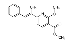 2-methoxy-6-(1-methyl-2-phenyl-vinyl)-nicotinic acid methyl ester CAS:19841-83-9 manufacturer & supplier