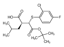 3S-(2-chloro-4-fluorophenylthio)-2S-isobutylbutan-1,4-dioic acid 4-tert-butyl ester CAS:198421-96-4 manufacturer & supplier