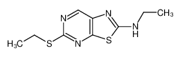 ethyl-(5-ethylsulfanyl-thiazolo[5,4-d]pyrimidin-2-yl)-amine CAS:19844-48-5 manufacturer & supplier