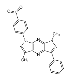 1,5-dimethyl-7-(4-nitro-phenyl)-3-phenyl-1,7-dihydro-dipyrazolo[3,4-b;4',3'-e]pyrazine CAS:19846-89-0 manufacturer & supplier