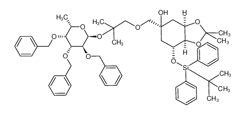 (3aR,5S,7R,7aR)-7-(tert-Butyl-diphenyl-silanyloxy)-2,2-dimethyl-5-[2-methyl-2-((2S,3S,4R,5R,6S)-3,4,5-tris-benzyloxy-6-methyl-tetrahydro-pyran-2-yloxy)-propoxymethyl]-hexahydro-benzo[1,3]dioxol-5-ol CAS:198469-40-8 manufacturer & supplier