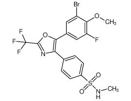 4-(5-(3-bromo-5-fluoro-4-methoxyphenyl)-2-(trifluoromethyl)oxazol-4-yl)-N-methylbenzenesulfonamide CAS:198471-67-9 manufacturer & supplier