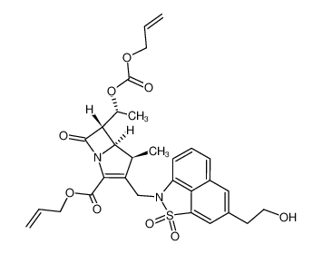 allyl (1S,5R,6S)-2-(3-(2-(hydroxy)-ethyl-1,8-naphthosultam)methyl)-6-[1(R)-(allyloxycarbonyl)oxyethyl]-1-methylcarbapen-2-em-3-carboxylate CAS:198473-56-2 manufacturer & supplier