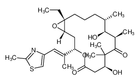 (1S,3S,7S,10R,11S,12S,16R)-16-ethyl-7,11-dihydroxy-8,8,10,12-tetramethyl-3-((E)-1-(2-methylthiazol-4-yl)prop-1-en-2-yl)-4,17-dioxabicyclo[14.1.0]heptadecane-5,9-dione CAS:198475-08-0 manufacturer & supplier