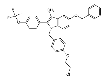 5-Benzyloxy-1-[4-(2-chloro-ethoxy)-benzyl]-3-methyl-2-(4-trifluoromethoxy-phenyl)-1H-indole CAS:198480-17-0 manufacturer & supplier