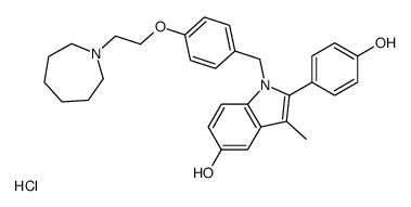 1-[[4-[2-(azepan-1-yl)ethoxy]phenyl]methyl]-2-(4-hydroxyphenyl)-3-methylindol-5-ol,hydrochloride CAS:198480-56-7 manufacturer & supplier