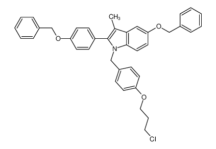 5-Benzyloxy-2-(4-benzyloxy-phenyl)-1-[4-(3-chloro-propoxy)-benzyl]-3-methyl-1H-indole CAS:198481-21-9 manufacturer & supplier