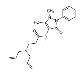 N,N-diallyl-β-alanine 1,5-dimethyl-3-oxo-2-phenyl-2,3-dihydro-1H-pyrazol-4-ylamide CAS:19849-92-4 manufacturer & supplier