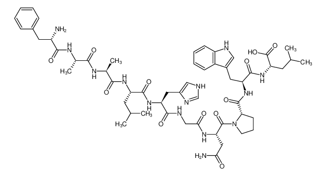 L-Leucine,L-phenylalanyl-L-alanyl-L-alanyl-L-leucyl-L-histidylglycyl-L-asparaginyl-L-prolyl-L-tryptophyl- CAS:198494-42-7 manufacturer & supplier