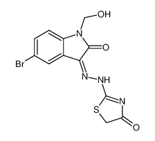 5-bromo-1-hydroxymethyl-indole-2,3-dione 3-[(4-oxo-thiazolidin-2-ylidene)-hydrazone] CAS:19850-70-5 manufacturer & supplier