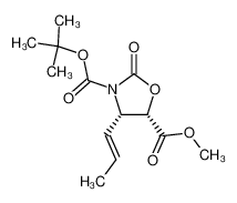 (4S,5S)-2-Oxo-4-((E)-propenyl)-oxazolidine-3,5-dicarboxylic acid 3-tert-butyl ester 5-methyl ester CAS:198543-57-6 manufacturer & supplier