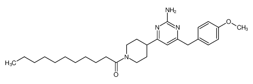 1-(4-(2-amino-6-(4-methoxybenzyl)pyrimidin-4-yl)piperidin-1-yl)undecan-1-one CAS:198552-86-2 manufacturer & supplier