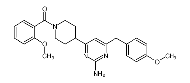 (4-(2-amino-6-(4-methoxybenzyl)pyrimidin-4-yl)piperidin-1-yl)(2-methoxyphenyl)methanone CAS:198552-93-1 manufacturer & supplier