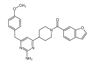 4-[1-(1-benzofuran-6-ylcarbonyl)piperidin-4-yl]-6-(4-methoxybenzyl)pyrimidin-2-amine CAS:198554-13-1 manufacturer & supplier