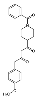 4-(4-methoxyphenyl)-1-[1-(phenylcarbonyl)piperidin-4-yl]butane-1,3-dione CAS:198554-58-4 manufacturer & supplier