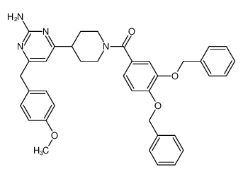 2-Amino-4-[1-(3,4-dibenzyloxybenzoyl)-4-piperidinyl]-6-(4-methoxyphenylmethyl) pyrimidine CAS:198554-80-2 manufacturer & supplier