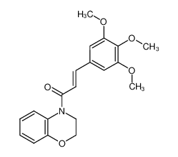 4-[3-(3,4,5-trimethoxy-phenyl)-acryloyl]-3,4-dihydro-2H-benzo[1,4]oxazine CAS:19856-59-8 manufacturer & supplier