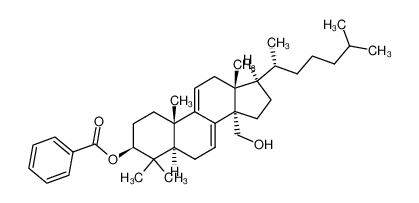 Benzoic acid (3S,5R,10S,13R,14S,17R)-17-((R)-1,5-dimethyl-hexyl)-14-hydroxymethyl-4,4,10,13-tetramethyl-2,3,4,5,6,10,12,13,14,15,16,17-dodecahydro-1H-cyclopenta[a]phenanthren-3-yl ester CAS:198568-75-1 manufacturer & supplier