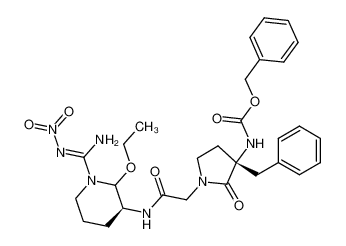 benzyl ((3S)-3-benzyl-1-(2-(((3S)-2-ethoxy-1-(N'-nitrocarbamimidoyl)piperidin-3-yl)amino)-2-oxoethyl)-2-oxopyrrolidin-3-yl)carbamate CAS:198622-42-3 manufacturer & supplier