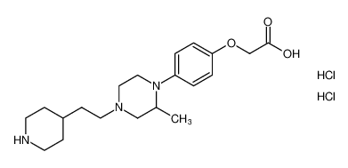 2-(4-(2-methyl-4-(2-(piperidin-4-yl)ethyl)piperazin-1-yl)phenoxy)acetic acid dihydrochloride CAS:198626-02-7 manufacturer & supplier