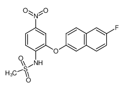 N-(4-Nitro-2-(6'-fluoronaphth-2'-yloxy)phenyl)methanesulfonamide CAS:198626-40-3 manufacturer & supplier