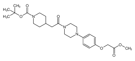 tert-butyl 4-(2-(4-(4-(2-methoxy-2-oxoethoxy)phenyl)piperazin-1-yl)-2-oxoethyl)piperidine-1-carboxylate CAS:198626-91-4 manufacturer & supplier