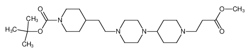 4-[2-(1-tert-butyloxycarbonylpiperidin-4-yl)ethyl]-1-[1-(2-methoxycarbonylethyl)piperidin-4-yl]piperazine CAS:198627-35-9 manufacturer & supplier