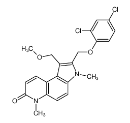 2-((2,4-dichlorophenoxy)methyl)-1-(methoxymethyl)-3,6-dimethyl-3,6-dihydro-7H-pyrrolo[3,2-f]quinolin-7-one CAS:198639-95-1 manufacturer & supplier