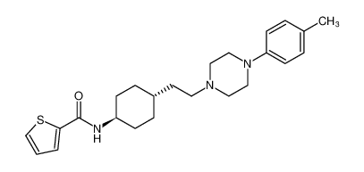 N-((1r,4r)-4-(2-(4-(p-tolyl)piperazin-1-yl)ethyl)cyclohexyl)thiophene-2-carboxamide CAS:198640-57-2 manufacturer & supplier