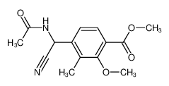 4-(Acetylamino-cyano-methyl)-2-methoxy-3-methyl-benzoic acid methyl ester CAS:198643-42-4 manufacturer & supplier