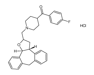 rel-(4-fluorophenyl)(1-(((3aR,12bS)-3,3a,8,12b-tetrahydro-2H-dibenzo[3,4:6,7]cyclohepta[1,2-b]furan-2-yl)methyl)piperidin-4-yl)methanone hydrochloride CAS:198644-77-8 manufacturer & supplier