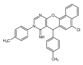 5-chloro-7,9-di-p-tolyl-7,9-dihydro-8H-benzo[7,8]chromeno[2,3-d]pyrimidin-8-imine CAS:198645-74-8 manufacturer & supplier