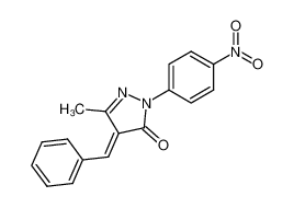 4-benzylidene-5-methyl-2-(4-nitro-phenyl)-2,4-dihydro-pyrazol-3-one CAS:19867-25-5 manufacturer & supplier