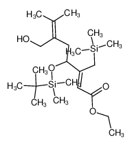 (Z)-4-(tert-Butyl-dimethyl-silanyloxy)-6-hydroxymethyl-7-methyl-3-trimethylsilanylmethyl-octa-2,6-dienoic acid ethyl ester CAS:198693-85-5 manufacturer & supplier